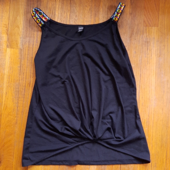 Shien Tops Cute Black Tank Top For Summer Shien Cute Colorful